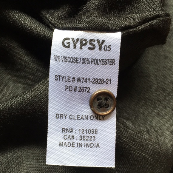 NWT Gypsy 05 Global Village Velvet Velour Black Floral Embroidered Mini Dress - Picture 8 of 10